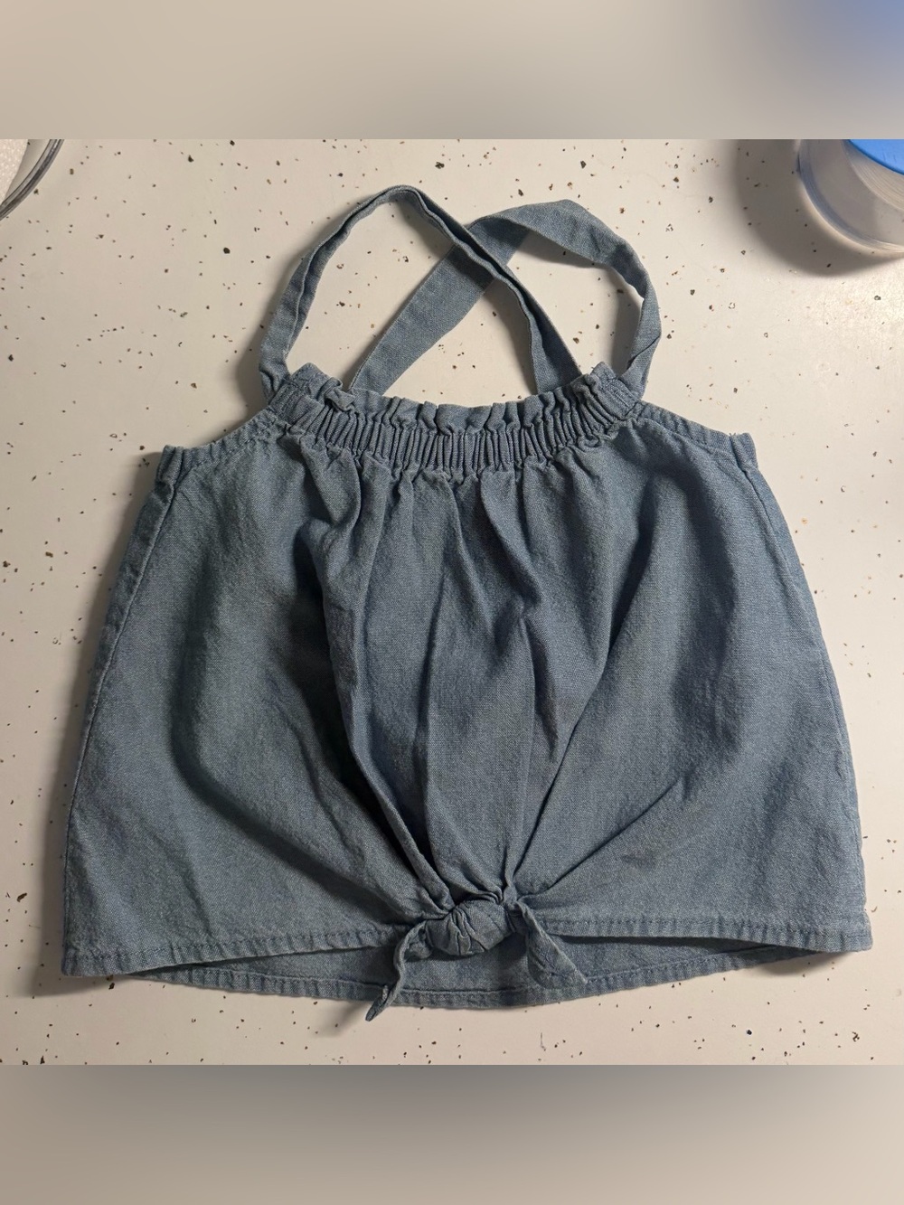 Toddler Girls’ Carter's Light Blue Denim Tank-Top Size: 18M